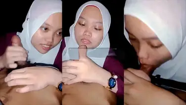 Bokep Indo Mahasiswi Hijab Lugu Pinter Nyepong HD
