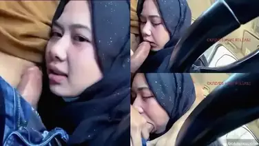 Ukhti Jilbab Viral Nyepong Batang Gede Di Mobil Gelap